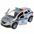Машина металлическая Renault Kaptur полиция 12 см, открываются двери, инерционная  - миниатюра №3