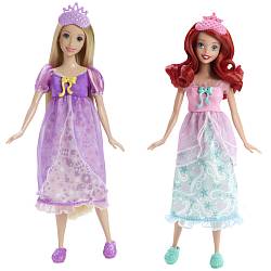 Ариэль и Рапунцель. Набор "Чаепитие" (Mattel, BDJ21/BDJ18) - миниатюра