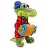 Озвученная мягкая игрушка - Крокодил Гена с аккордеоном, 24 см  - миниатюра №3