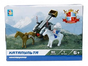 Конструктор Рыцари - Катапульта, 80 деталей (1toy, Т57035)