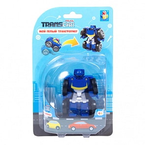 Игрушка из серии Мой первый трансформер, собирается в полицию, 6 см. (1toy, Т16514)