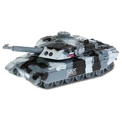 Танк металлический T-90, свет и звук, башня вращается, инерционный, 13 см (Технопарк, CT10-029-1(19)) - миниатюра