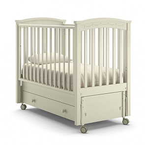 Детская кровать Nuovita Perla solo swing продольный, ваниль (Nuovita, NUO-PERSLS_198)