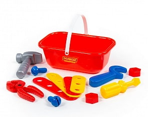 Набор Механик, 12 элементов, в корзинке (Полесье, 56061)