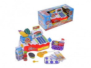 Кассовый аппарат с продуктами и аксессуарами – Мини-касса, звук (Playsmart, A539-H05215)