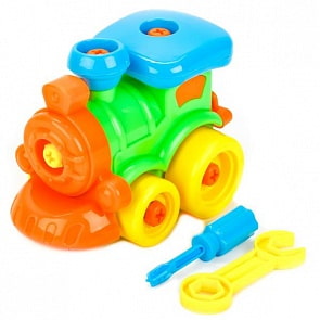 Конструктор - Паровоз с ключом - Фиксики (Город мастеров, YC-4204-Rsim)