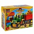 Конструктор - Большие кубики: Трактор с тележкой, 32 детали  - миниатюра №1