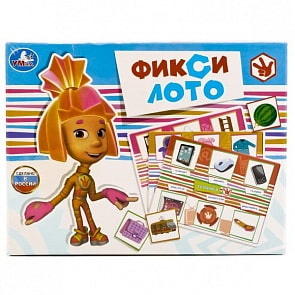 Лото бумажное – Фиксики, 48 карточек (Умка, 4690590125212sim)