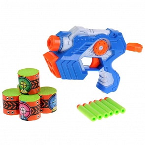 Бластер с мягкими мишенями, стреляет мягкими пулями (Играем вместе, B1326525-R)