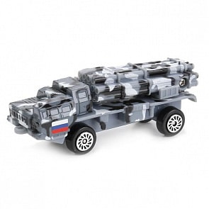 Металлическая модель - РСЗО Смерч, 7,5 см (Технопарк, SB-16-71-A-BLC) (ассортимент)