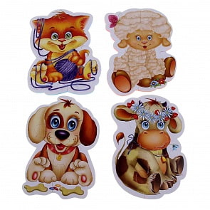 Мягкие пазлы Baby puzzle - Домашние любимцы (Vladi Toys, VT1106-07)