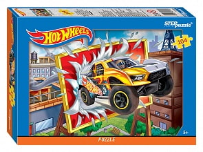 Пазл Mattel - Hot Wheels, 104 элемента (Step Puzzle, 82148)