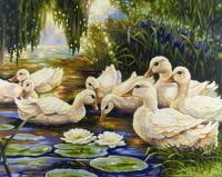 Утки на пруду, 40х50 см (Schipper, 9130449)