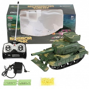 Танк радиоуправляемый на аккумуляторе, с пульками, разные цвета (A979-H08009) (ассортимент)