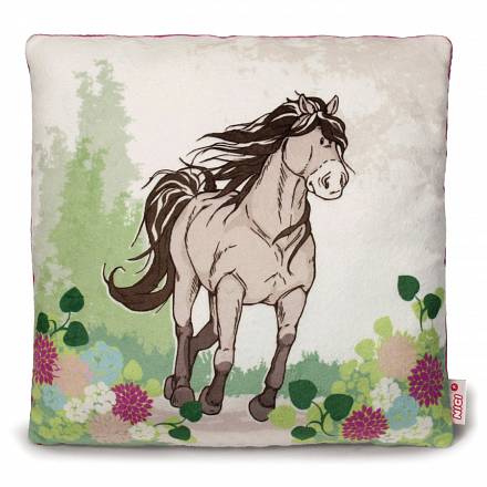 Подушка "Лошадь серо-бежевая" 