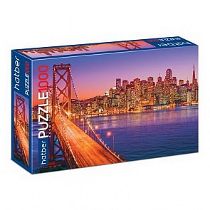 Пазл Premium, 1000 элементов - Ночной город (Hatber, 1000ПЗ2-08042)