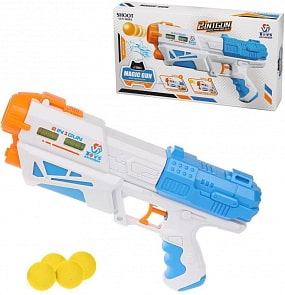 Бластер 2 в 1 с 4 мягкими шарами (Наша Игрушка, 648-28)