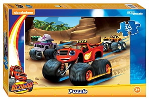Макси-пазл – Вспыш и чудо-машинки, 24 детали (Step Puzzle, 90046)