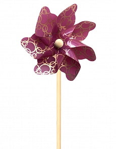 Ветрячок – Золотые колечки, 48 см, бордовый (ЯиГрушка, 12204)