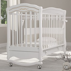 Кровать детская Гандылян К-2003-2 Шарлотта Люкс, белый (Gandylyan, GAN-К-2003-2_белый)