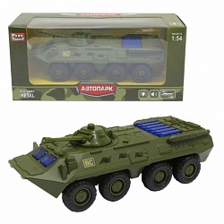 Танк БТР-80, инерционный, свет и звук, 1:54 (Play Smart, Р49199) - миниатюра