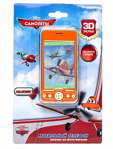 Телефон Самолеты, 3D экран, звуковые эффекты и песня героев (Играем вместе, TT837-PLANEsim)