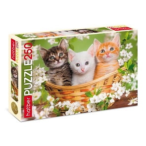 Пазлы – Котята, 250 элементов, А3 формат (Hatber, 250ПЗ3-18582)