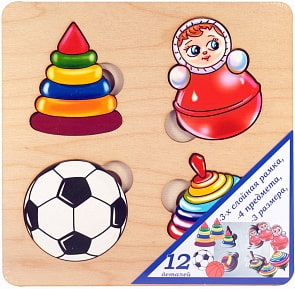 Доска развивающая - Больше-меньше - Игрушки (Бэмби, 7910)