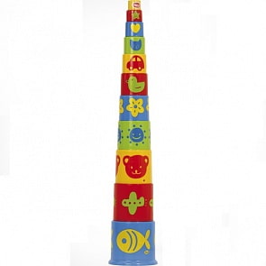 Ведерко-пирамидка, 11 предметов (Gowi, 453-10k)