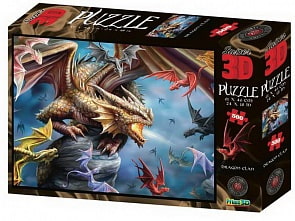 Пазл 3D 500 - Клан дракона (Prime 3D, 10328-SBM)