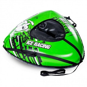 Санки надувные треугольные ™Тяни-толкай - Тюбинг – Собака, зеленая (RT, 6938rt)