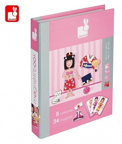 Магнитная книга «Девочка» (Janod, J05546)