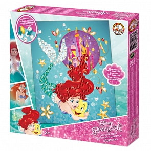 Аппликация из страз и пайеток Дисней - Ариэль (Десятое королевство, 01827ДК)