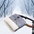 Муфта меховая для коляски Nuovita Alaska Bianco Grigio/Серый  - миниатюра №3