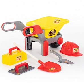 Тачка №4 Wader и набор каменщика №4 – Construct, 5 элементов (Полесье, 50229) Тачка №4 Wader и набор каменщика №4 – Construct, 5 элементов (Полесье, 50229)