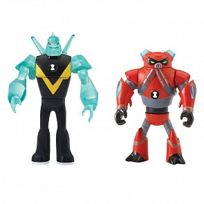 Набор из 2 разборных фигурок и ключа Ben 10 - Алмаз и Водохлест (Playmates, 76781)