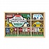 Игровой набор из серии Деревянные игрушки - Городской транспорт, 6 машинок  - миниатюра №3