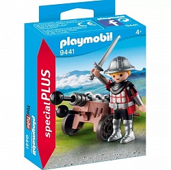 Конструктор Playmobil. Экстра-набор: Рыцарь с Пушкой (Playmobil, 9441pm) - миниатюра