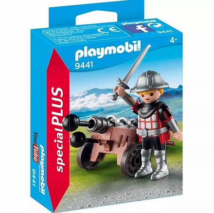 Конструктор Playmobil. Экстра-набор: Рыцарь с Пушкой 