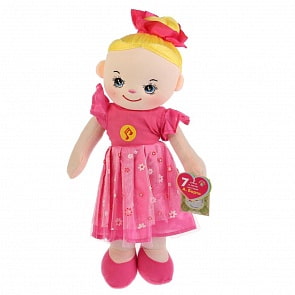 Озвученная мягкая игрушка - Кукла, А. Барто, 5 песен и 2 стихотворения, 40 см (Мульти-пульти, BAC6981-RU)