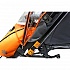 Санки-коляска Snow Galaxy City-2-1 - Панда на оранжевом, на больших колесах Eva, сумка, варежки  - миниатюра №9