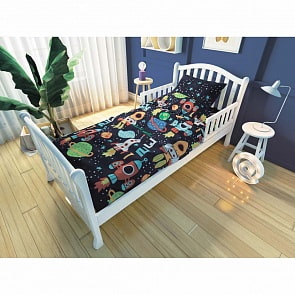 Комплект постельного белья для подростковой кровати – Космос, темно-синий (Nuovita, 2338_275)