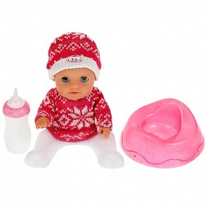 Интерактивный пупс Юленька 20 см А. Барто пьет писает закрывает глаза 3 аксессуара (Карапуз, Y20BB-DP-KN-RU-20)