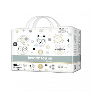 Трусики-подгузники Inseense V5S, 9-14 кг, 40 штук, L, салатовая упаковка (Inseense, InsV5S-40)