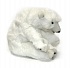 Мягкая игрушка - Белый медвежонок спящий, 30 см  - миниатюра №2