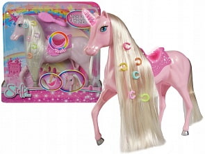Единорог для куклы Штеффи с аксессуарами, свет (Simba, 4663204)