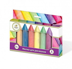 Мел цветной, заостренный, 8 штук (ЯиГрушка, 59658ЯиГ)
