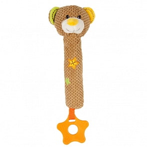 Пищалка с прорезывателем - Мишка Вилли (Жирафики, 939319)