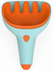 Лопатка и грабельки Quut Raki, цвет: винтажный синий и очень оранжевый Vintage Blue + Mighty Orange (Quut, 170723)