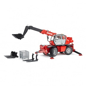 Колёсный погрузчик Bruder Manitou MRT 2150 с ковшом телескопическим (Bruder, 02-129)
